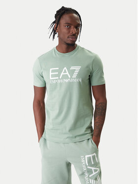 EA7 Emporio Armani EA7 Emporio Armani Тишърт 7M001412 AF22264 U7243 Зелен Regular Fit