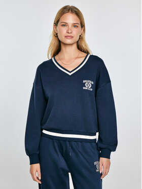 BIG STAR BIG STAR Bluza GABRIELLA Granatowy Basic Fit