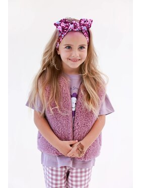 Kid story Kid story Kamizelka KA_DP_1 Różowy Boxy Fit