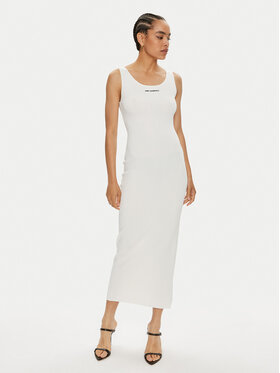 KARL LAGERFELD KARL LAGERFELD Letní šaty 245W1332 Bílá Slim Fit