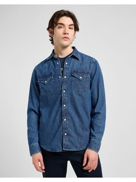 Lee Lee Koszula REGULAR WESTERN SHIRT Niebieski Regular Fit