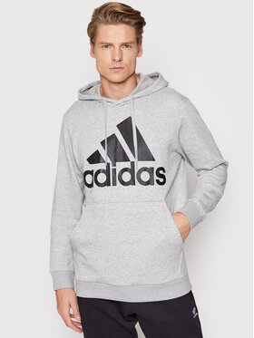 adidas adidas Bluză Essentials Big Logo GK9541 Gri Regular Fit