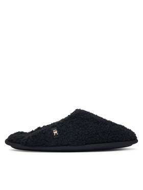 Tommy Hilfiger Tommy Hilfiger Kapcie Th House Shoes FW0FW09618 Czarny