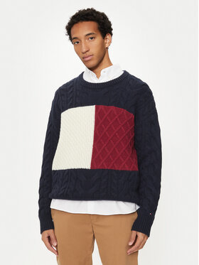 Tommy Hilfiger Tommy Hilfiger Pullover MW0MW36546 Dunkelblau Regular Fit