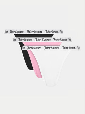 Juicy Couture Juicy Couture Набір з 3 пар бразилійських трусів JCLBR223520 Кольоровий