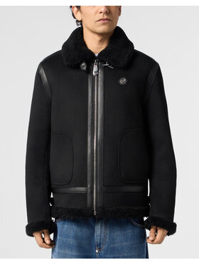 PHILIPP PLEIN PHILIPP PLEIN Vatovaná bunda 31203 Černá Regular Fit