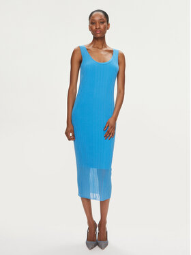 PINKO Pinko Kleid für den Alltag Dune 103540 A1ND Blau Slim Fit