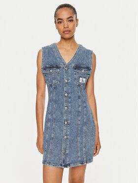 Calvin Klein Jeans Calvin Klein Jeans Džinsinė suknelė J20J223712 Mėlyna Slim Fit
