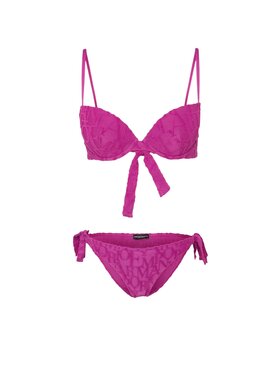 Emporio Armani Emporio Armani Bikini Emporio Armani - push up jacquard Viola