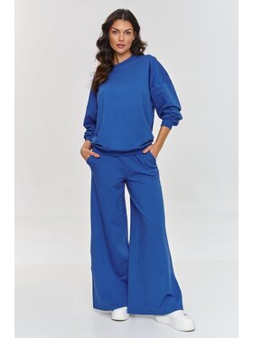 Makadamia Makadamia Dres M863 Niebieski Oversize