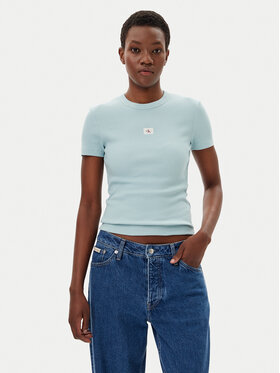 Calvin Klein Jeans Calvin Klein Jeans T-Shirt J20J225245 Modrá Slim Fit