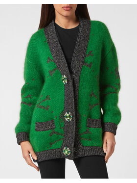 PHILIPP PLEIN PHILIPP PLEIN Cardigan 3665 Verde Regular Fit