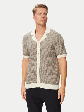 BOSS BOSS Marškiniai H-Lomare 50570555 Smėlio Regular Fit