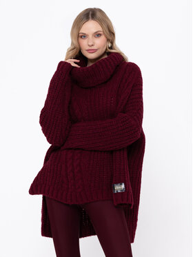 LIDIA KALITA LIDIA KALITA Golf Elysee Bordowy Oversize