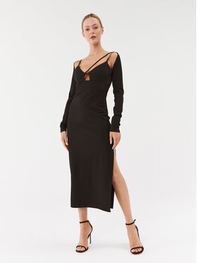 Hugo Hugo Kokteilinė suknelė Kitana 50498112 Juoda Slim Fit