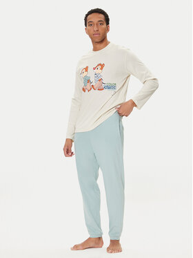 Pantalone Pigiama Uomo United Colors Of Benetton In Flanella Di Cotone, Con Tasche E Coulisse