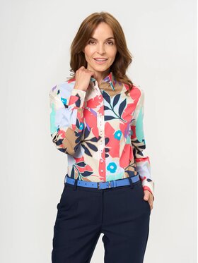 Willsoor Willsoor Koszula 61467 Niebieski jasny Slim Fit