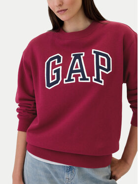 Gap Majica Dugih Rukava 554936-37 Crvena Regular Fit