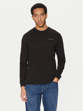 Tommy Jeans Tommy Jeans Pikkade varrukatega T-särk Linear DM0DM21138 Must Slim Fit