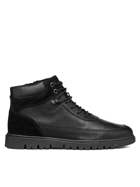 Geox Geox Šnurovacia obuv U Ghiacciaio U46DGA 04622 C9999 Čierna