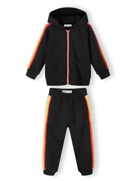 MINOTI MINOTI Komplet dresowy 16fleece 53 Czarny Regular Fit