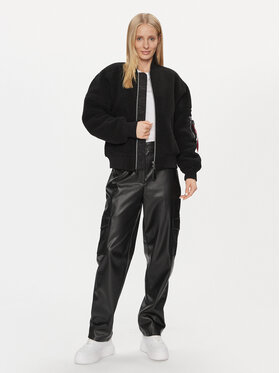 Alpha Industries Alpha Industries Μπόμπερ μπουφάν MA-1 VF Teddy 108003 Μαύρο Regular Fit