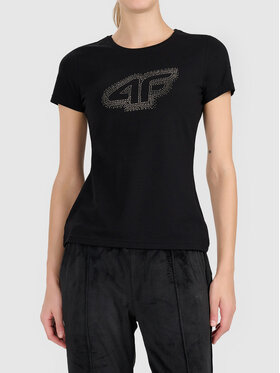 4F 4F T-Shirt 4FWAW26TTSHF3486-20S Czarny Active Fit