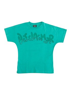 DISCLAIMER DISCLAIMER T-shirt q-bab-69423 Verde Regular Fit