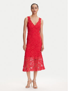 Guess Guess Sukienka koktajlowa W5YK0U WHF50 Czerwony Regular Fit