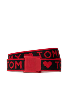 Tommy Hilfiger Tommy Hilfiger Curea pentru copii Plaque Webbing Belt Hearts AW0AW11146 Roșu
