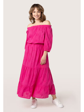 QUIOSQUE QUIOSQUE Sukienka codzienna 4UB003 Bordowy Regular Fit