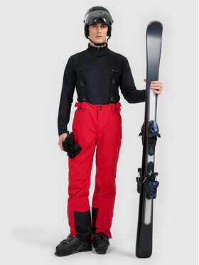 4F 4F Spodnie narciarskie SKIWEAR Czerwony Regular Fit