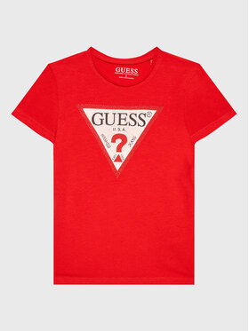 Guess Guess T-Shirt J2YI51 K6YW1 Czerwony Regular Fit
