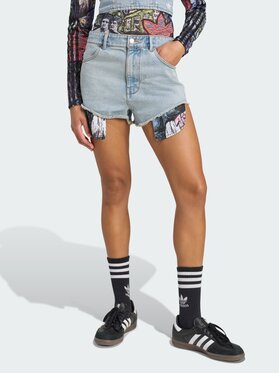 adidas adidas Szorty materiałowe x Jeremy Scott Granatowy Slim Fit