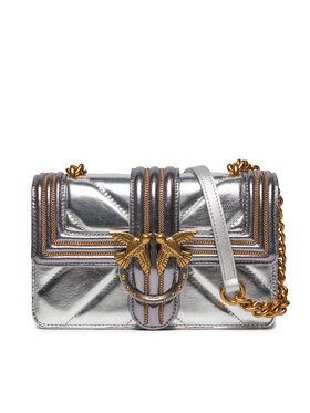 Pinko Pinko Дамска чанта Love One Mini Cl AI 23-24 PLTT 100059 A179 Сребрист