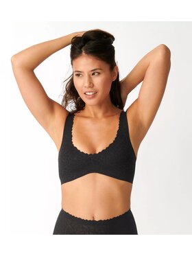 Triumph Triumph Biustonosz sloggi Zero Feel Lace 2.0 Bralette Czarny