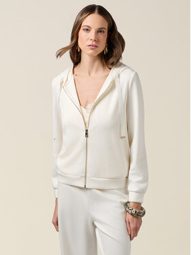 Oltre Oltre Bluza G876J004315N011 Biały Regular Fit