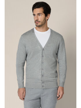 Lancerto Lancerto Kardigan Elva SW073225000047 Szary Regular Fit