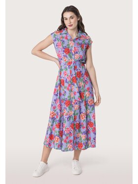 QUIOSQUE QUIOSQUE Sukienka codzienna 4UF019 Fioletowy Regular Fit