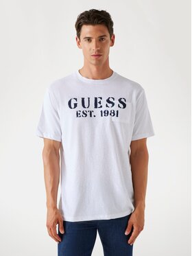 Guess Guess T-Shirt 176795 Bílá Classic Fit