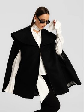 MANDRAGORA MANDRAGORA Poncho Sorte Nero Standard Fit