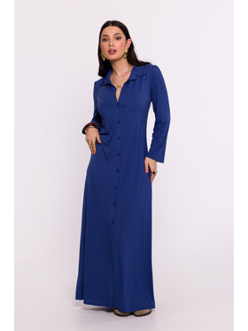 BeWear BeWear Večerní šaty B285 Modrá Bella Fit