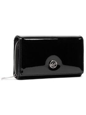 Semi Line Semi Line Große Damen Geldbörse P8229-0 Schwarz