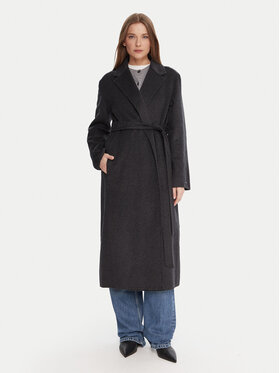 Tommy Hilfiger Tommy Hilfiger Вълнено палто WW0WW47286 Сив Regular Fit