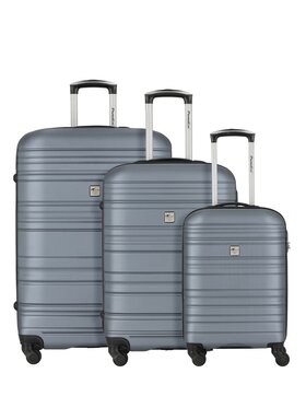 CHECK.IN CHECK.IN Komplet walizek 319232 Srebrny