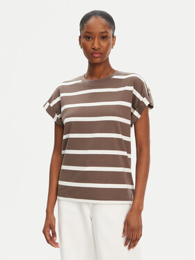 Tommy Hilfiger Tommy Hilfiger Футболка Gold Button WW0WW45628 Коричневий Regular Fit