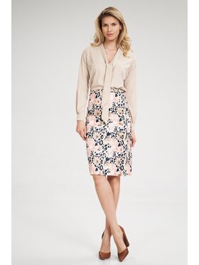 FIGL FIGL Spódnica midi M697 Kolorowy Bodycon Fit