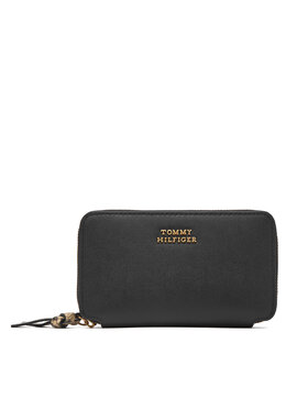 Tommy Hilfiger Tommy Hilfiger Portfel Th Leather Med Za Wallet AW0AW18939 Czarny