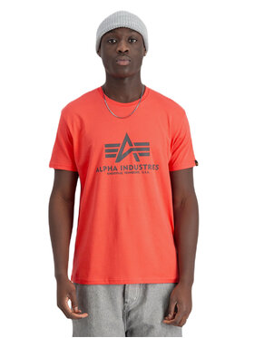 Alpha Industries Alpha Industries T-Shirt AI.100501-711-S Czerwony Basic Fit