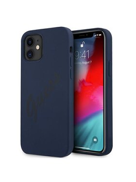 Guess Guess Etui na telefon iPhone 12 Mini Niebieski